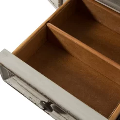 European Traditional Vanity Desk In Antique White Base W/ Weathered Bark Tops - Liberty Furniture 244-BR35 14 European Traditional Vanity Desk In Antique White Base W/ Weathered Bark Tops - Liberty Furniture 244-BR35 -Home Haven Deals 244 br35 5