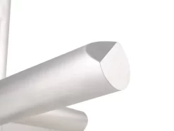 Contemporary Dining Table W/ 48" Glass Top - Chintaly STAR-DT-BSH-48