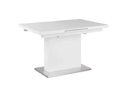 Vanessa Contemporary Pop-Up-Extendable White Glass Dining Table - Chintaly VANESSA-DT 9 Vanessa Contemporary Pop-Up-Extendable White Glass Dining Table - Chintaly VANESSA-DT -Home Haven Deals 25 vanessa dt 4 1