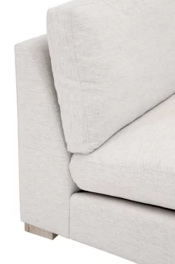 Clara Modular 1-Seat Armless Chair - Performance Stone Basketweave, Natural Gray Oak - Essentials For Living -Home Haven Deals 257 6620 1s stobsk ng 4