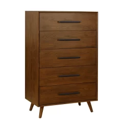 Emery Pecan 5 Drawer Chest - REN-B940-60
