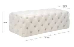 Kaylee Cream Velvet Ottoman - TOV Furniture TOV-OC6314 11 Kaylee Cream Velvet Ottoman - TOV Furniture TOV-OC6314 -Home Haven Deals 259 tov oc6314 d