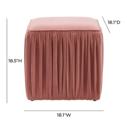 Morgan Mauve Pleated Ottoman - TOV Furniture TOV-OC68215 -Home Haven Deals 259 tov oc68215 d