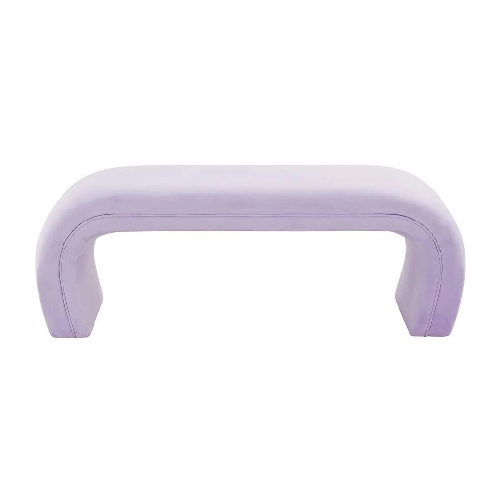 Kenya Lavender Velvet Bench - TOV-OC68348 2 Kenya Lavender Velvet Bench - TOV-OC68348 - Image 2