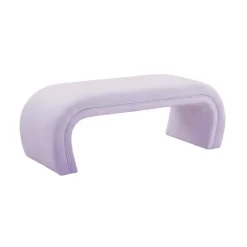 Kenya Lavender Velvet Bench - TOV-OC68348 8 Kenya Lavender Velvet Bench - TOV-OC68348 -Home Haven Deals 259 tov oc68348 3
