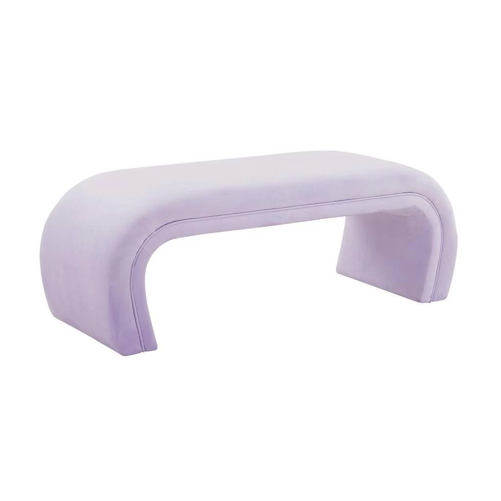 Kenya Lavender Velvet Bench - TOV-OC68348 3 Kenya Lavender Velvet Bench - TOV-OC68348 - Image 3