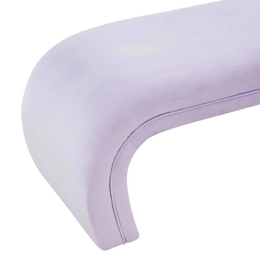 Kenya Lavender Velvet Bench - TOV-OC68348 4 Kenya Lavender Velvet Bench - TOV-OC68348 - Image 4