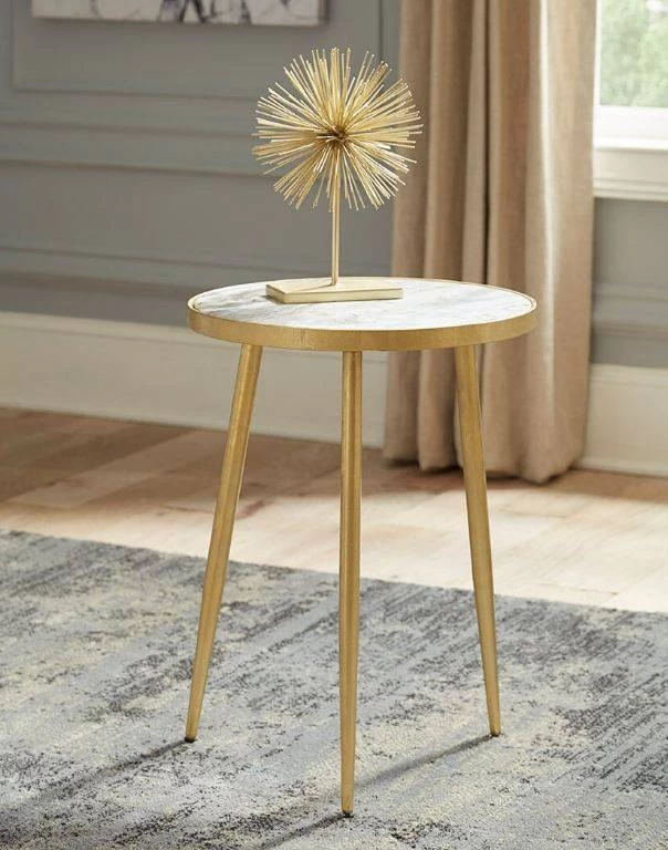Modern Marble & Gold Accent Table - Coaster 930060 1 Modern Marble & Gold Accent Table - Coaster 930060