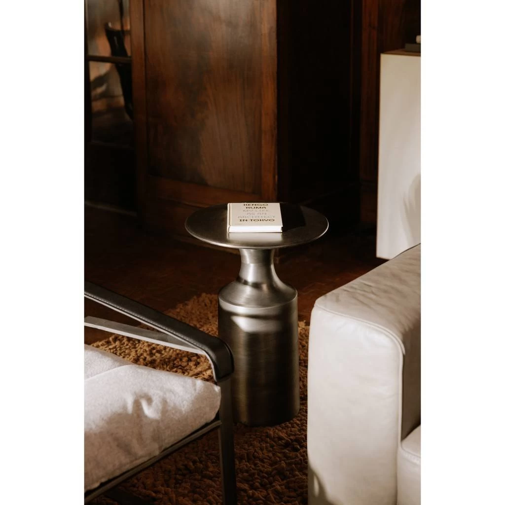 Rassa Polished Zinc Accent Table - Moe's Home Collection FI-1105-54 4 Rassa Polished Zinc Accent Table - Moe's Home Collection FI-1105-54 - Image 4