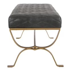 TEATRO BENCH ONYX BLACK LEATHER - Moe's Home Collection PK-1109-02 7 TEATRO BENCH ONYX BLACK LEATHER - Moe's Home Collection PK-1109-02 -Home Haven Deals 265 pk 1109 02 02