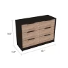Marion Slide And Pull Dresser Black-Pine - FM Furniture CWM5566
