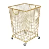 Juniper + Ivory Grayson Lane 24 In. X 16 In. Glam Storage Cart Gold Iron - 31621