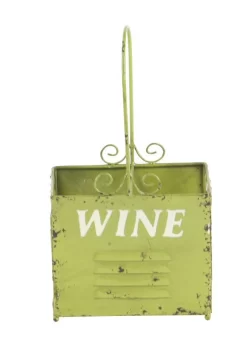 Juniper + Ivory Set Of 3 8 In. X 15 In. Multi Colored Vintage Wine Holder Metal - Juniper + Ivory 34928 -Home Haven Deals 268 34928 7