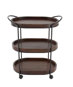 Juniper + Ivory 30 In. X 25 In. Traditional Bar Cart Brown Pine And Metal - Juniper + Ivory 50469 9 Juniper + Ivory 30 In. X 25 In. Traditional Bar Cart Brown Pine And Metal - Juniper + Ivory 50469 -Home Haven Deals 268 50469 7