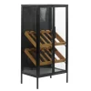 Juniper + Ivory 21 In. X 40 In. Contemporary Standing Wine Rack Black Wood - Juniper + Ivory 53336