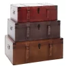 Juniper + Ivory Grayson Lane Set Of 3 32 In., 29 In., 26 In. Rustic Trunk Brown Wood - Juniper + Ivory 56670
