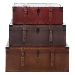 Juniper + Ivory Grayson Lane Set Of 3 32 In., 29 In., 26 In. Rustic Trunk Brown Wood - Juniper + Ivory 56670 -Home Haven Deals 268 56670 7