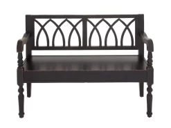 Juniper + Ivory 37 In. X 48 In. Farmhouse Bench Red Wood - Juniper + Ivory 60133