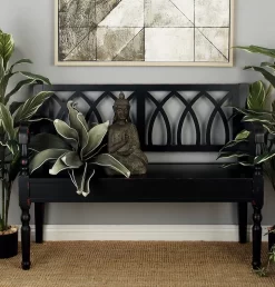 Juniper + Ivory 37 In. X 48 In. Farmhouse Bench Red Wood - Juniper + Ivory 60133 -Home Haven Deals 268 60133 1 2