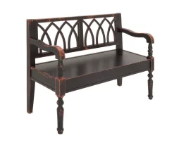 Juniper + Ivory 37 In. X 48 In. Farmhouse Bench Red Wood - Juniper + Ivory 60133 -Home Haven Deals 268 60133 7