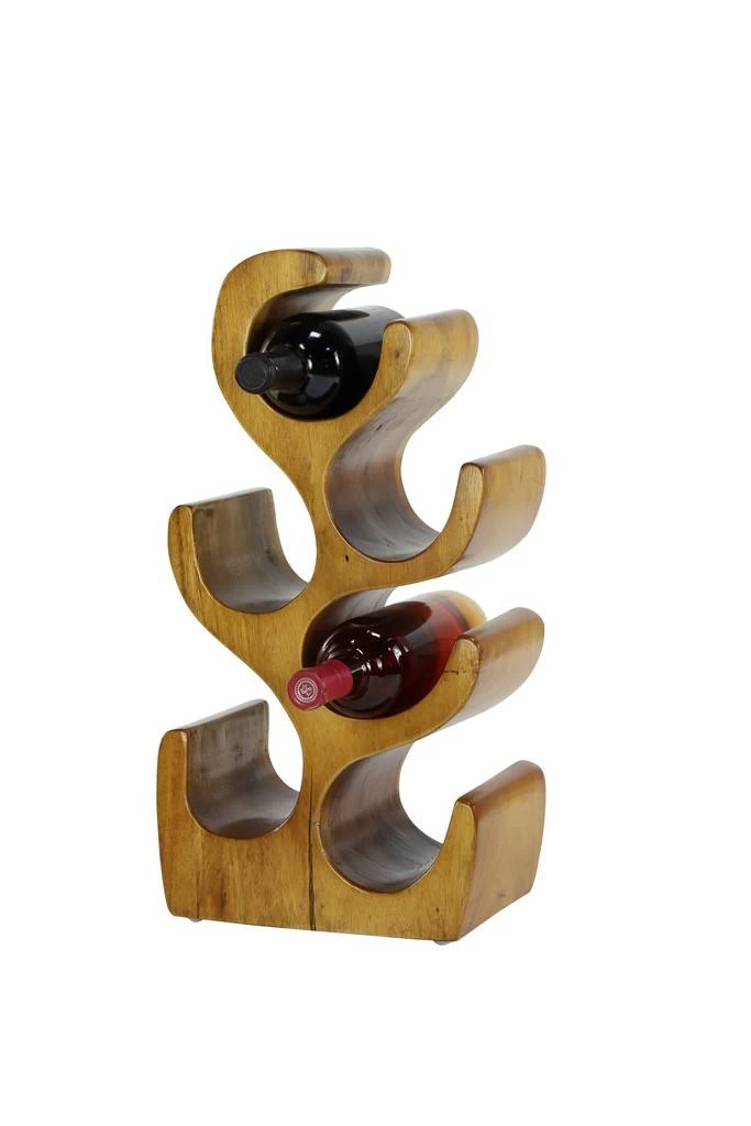 Juniper + Ivory 20 In. X 10 In. Rustic Wine Holder Rack Brown Wood - Juniper + Ivory 66073 1 Juniper + Ivory 20 In. X 10 In. Rustic Wine Holder Rack Brown Wood - Juniper + Ivory 66073