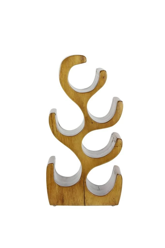 Juniper + Ivory 20 In. X 10 In. Rustic Wine Holder Rack Brown Wood - Juniper + Ivory 66073 7 Juniper + Ivory 20 In. X 10 In. Rustic Wine Holder Rack Brown Wood - Juniper + Ivory 66073 - Image 7
