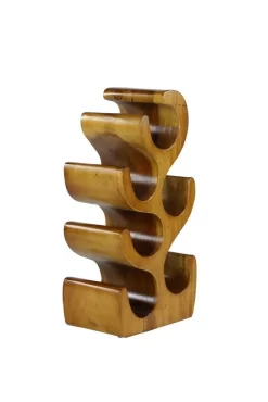 Juniper + Ivory 20 In. X 10 In. Rustic Wine Holder Rack Brown Wood - Juniper + Ivory 66073 12 Juniper + Ivory 20 In. X 10 In. Rustic Wine Holder Rack Brown Wood - Juniper + Ivory 66073 -Home Haven Deals 268 66073 9