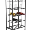 Juniper + Ivory Grayson Lane 36 In. X 19 In. Industrial Wine Storage Black Metal - Juniper + Ivory 74847