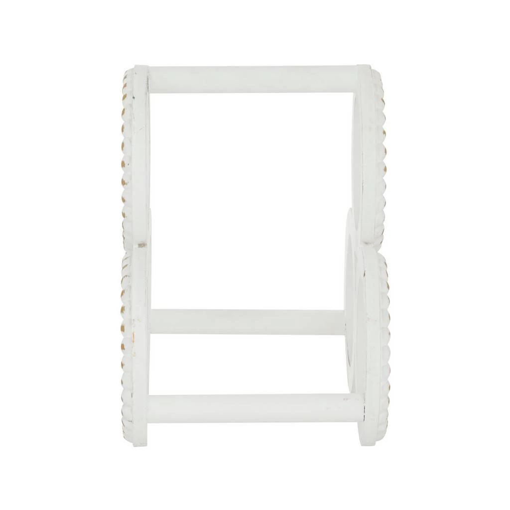 Juniper + Ivory 11 In. X 11 In. Farmhouse Wine Rack White Wood - Juniper + Ivory 77893 4 Juniper + Ivory 11 In. X 11 In. Farmhouse Wine Rack White Wood - Juniper + Ivory 77893 - Image 4