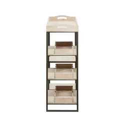 Juniper + Ivory 37 In. X 31 In. X 12In. Farmhouse Standing Wine Rack Brown Wood - Juniper + Ivory 92173 12 Juniper + Ivory 37 In. X 31 In. X 12In. Farmhouse Standing Wine Rack Brown Wood - Juniper + Ivory 92173 -Home Haven Deals 268 92173 7