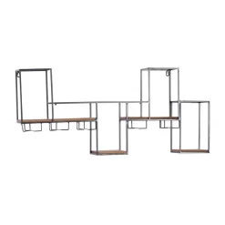 Juniper + Ivory 16 In. X 36 In. Contemporary Wine Rack Black Metal - Juniper + Ivory 92189