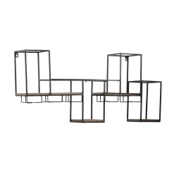 Juniper + Ivory 16 In. X 36 In. Contemporary Wine Rack Black Metal - Juniper + Ivory 92189 -Home Haven Deals 268 92189 7