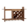 Juniper + Ivory 20 In. X 34 In. Farmhouse Wine Rack Brown Wood - Juniper + Ivory 92190