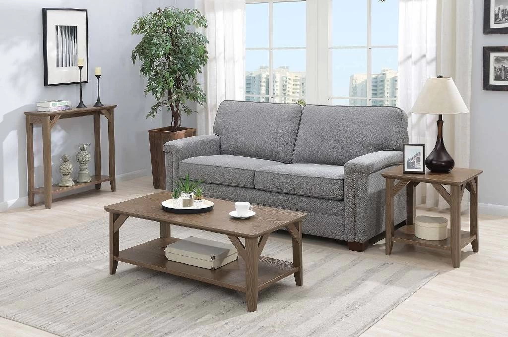 Winston Coffee Table In Driftwood - Convenience Concepts 121282DFTW 4 Winston Coffee Table In Driftwood - Convenience Concepts 121282DFTW - Image 4