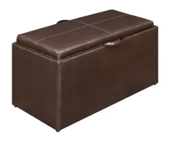 Manhattan Storage Bench W/ 4 Collapsible Ottomans In Espresso Finish - Convenience Concepts 143008 9 Manhattan Storage Bench W/ 4 Collapsible Ottomans In Espresso Finish - Convenience Concepts 143008 -Home Haven Deals 27 143008 5