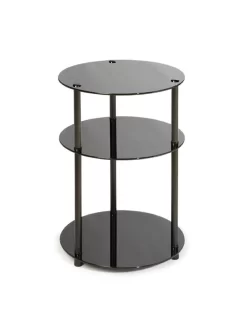 3 Tier Round Table, Black Glass In Black Glass Finish - Convenience Concepts 157007B 5 3 Tier Round Table, Black Glass In Black Glass Finish - Convenience Concepts 157007B -Home Haven Deals 27 157007b 3