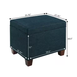 Madison Storage Ottoman - Convenience Concepts 161343FDBE -Home Haven Deals 27 161343fdbe 5