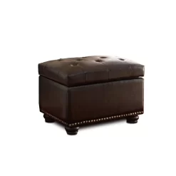 5th Avenue Storage Ottoman In Espresso Finish - Convenience Concepts 163010E -Home Haven Deals 27 163010e 4