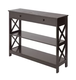 Oxford 1 Drawer Console Table, Espresso - Convenience Concepts 203295ES -Home Haven Deals 27 203295es 4