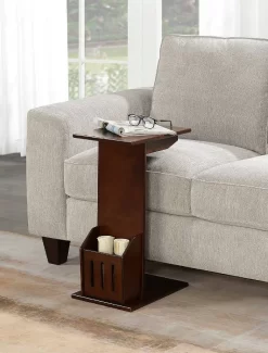 Designs2Go Abby Magazine C End Table In Espresso - Convenience Concepts 7103022ES