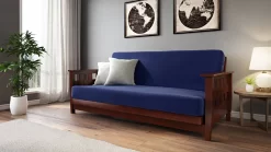 Lambton Dark Cherry Full Stratus Blue - Strata Furniture WFLMDCSB