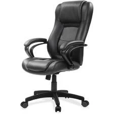 Raynor Pembroke - Black Bonded Leather Seat - Black Bonded Leather Back - High Back - 5-star Base - EUTLE521