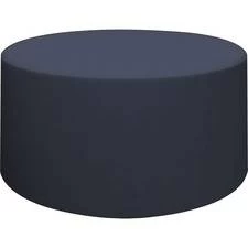 HPFI 1536 Round Ottoman - 18" X 36" - Material: Polyurethane Upholstery, Hardwood Base, Foam, Polycarbonate Upholstery, Polyester Resin Upholstery, Polyester Upholstery, Cotton Back - Finish: Nautical Upholstery - HPT1536STP74