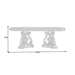 San Mateo Double Pedestal Dining Table - Home Meridian 662-DR-K1 -Home Haven Deals 281 662 dr k1 12