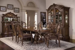 San Mateo Double Pedestal Dining Table - Home Meridian 662-DR-K1 -Home Haven Deals 281 662 dr k1 9