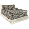 Homestead Collection Twin Platform Bed With Storage In Clear Lacquer Finish - Montana Woodworks MWHCSBPTV
