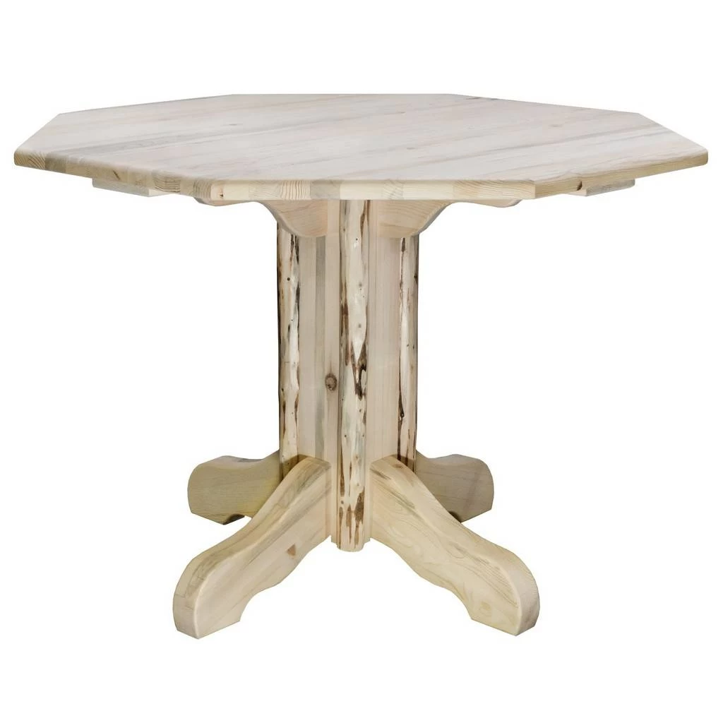 Montana Collection Center Pedestal Table - Montana Woodworks MWPT 1 Montana Collection Center Pedestal Table - Montana Woodworks MWPT