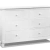 Berkley Double Dresser In White - Sorelle Furniture 3360-W