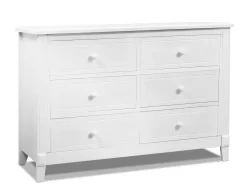 Berkley Double Dresser In White - Sorelle Furniture 3360-W