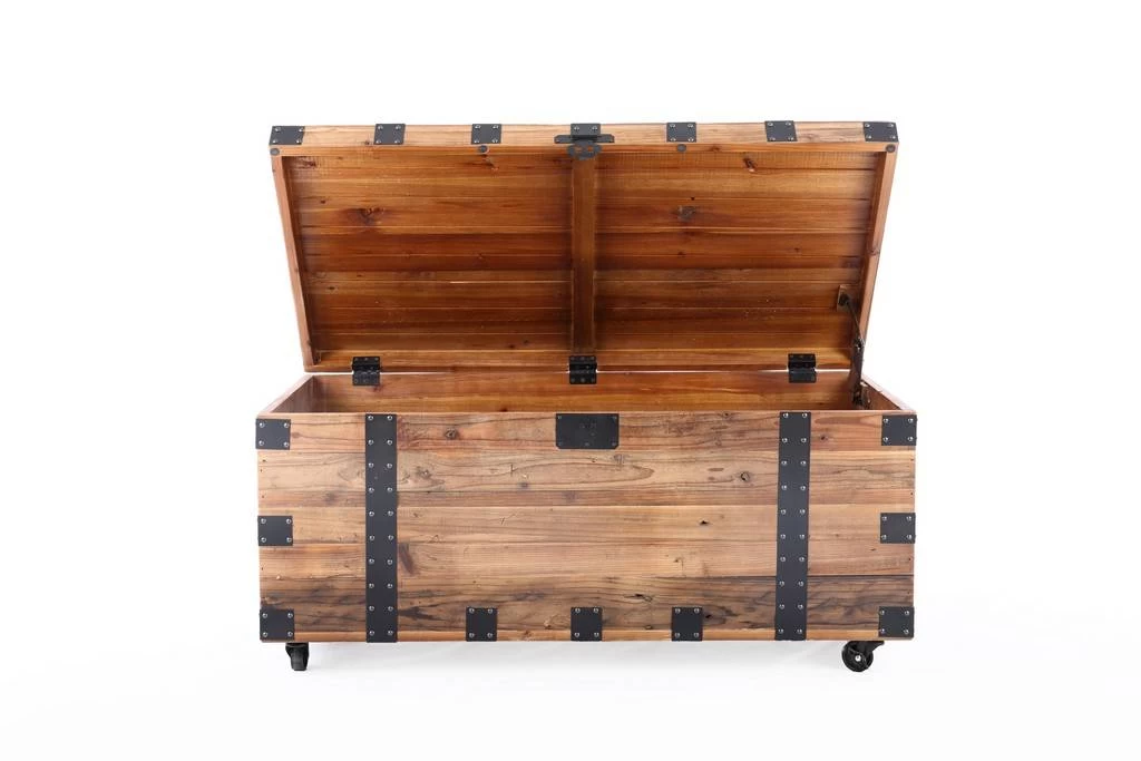 Brenton Natural Reclaimed Wood 41" Trunk Table - Belmont Home 5110TR 3 Brenton Natural Reclaimed Wood 41" Trunk Table - Belmont Home 5110TR - Image 3